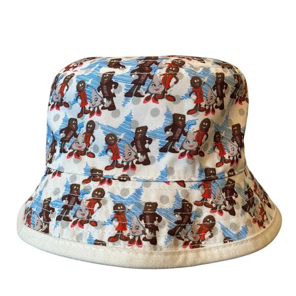 Hersheys reversible Bucket Hat With Hershey Chocolate Figures - Picture 1 of 7